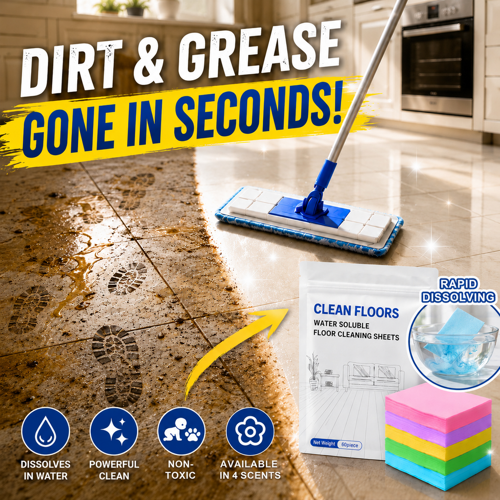 FloorGlow™ 4-in-1 Cleaning Sheets