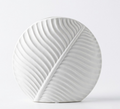 Nordic Minimalist Ceramic Leaf Vase – Elegant Home Decor