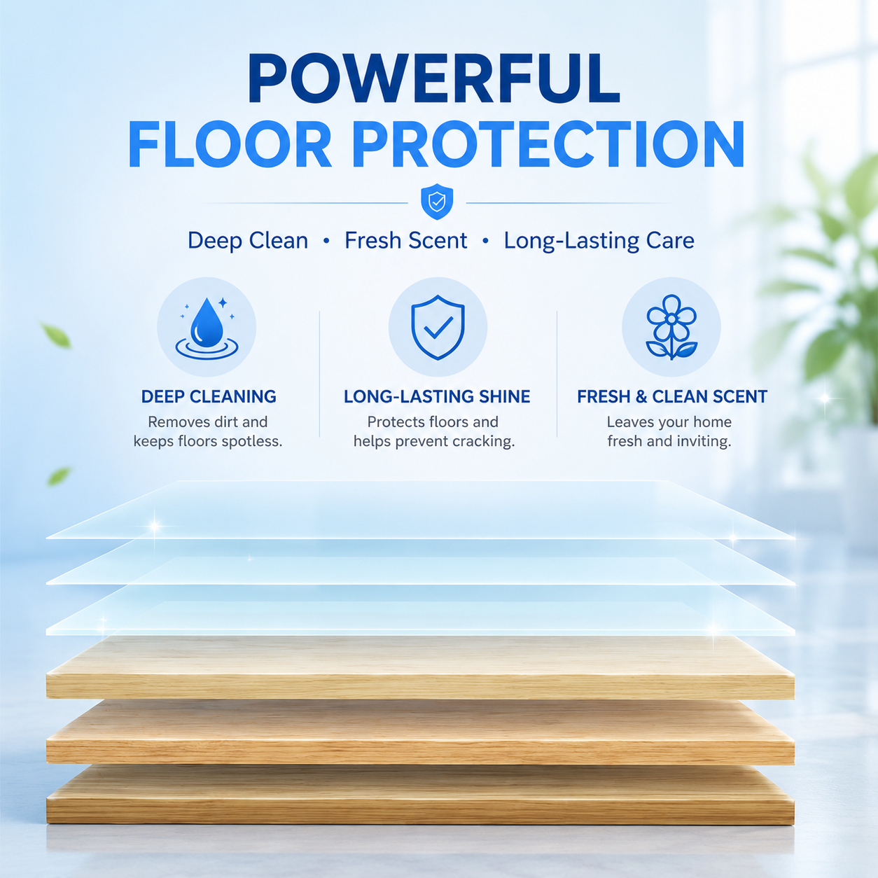 FloorGlow™ 4-in-1 Cleaning Sheets