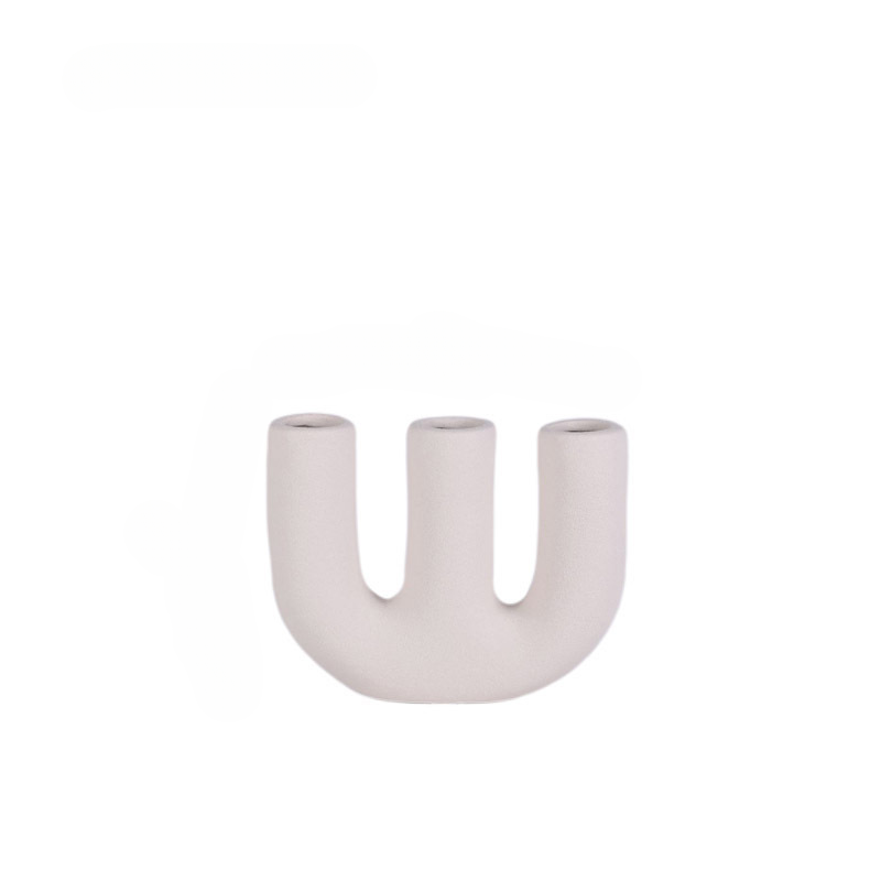 Nordic Wabi-Sabi Frosted Ceramic Vase