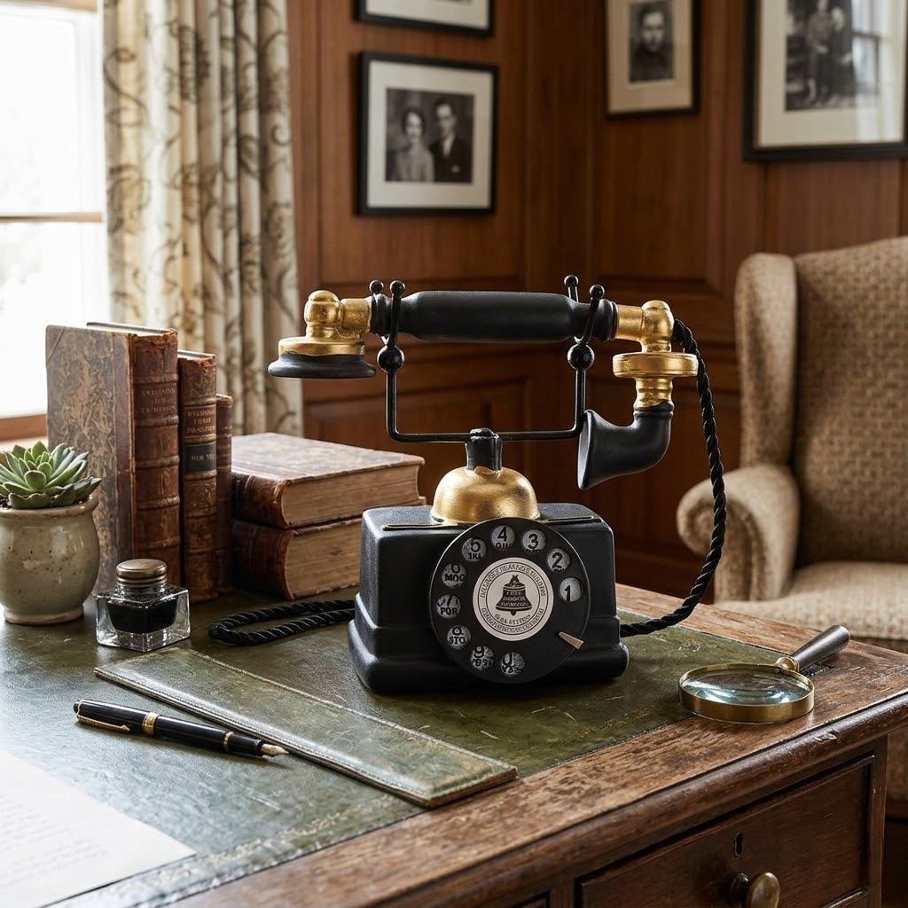 Vintage American Telephone Ornament