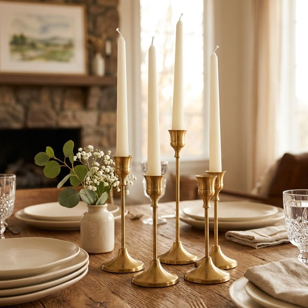 Minimalist Bell-Style Metal Candle Holder