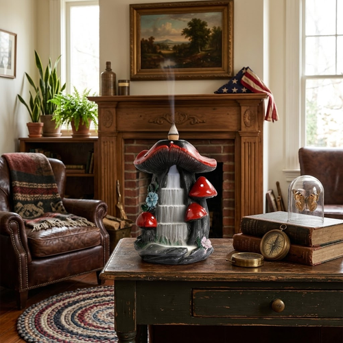 American Style Mushroom Backflow Incense Burner
