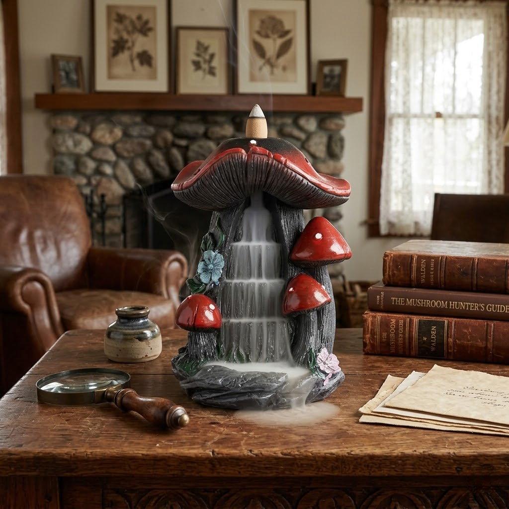 American Style Mushroom Backflow Incense Burner