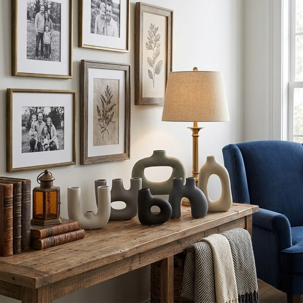Nordic Wabi-Sabi Frosted Ceramic Vase
